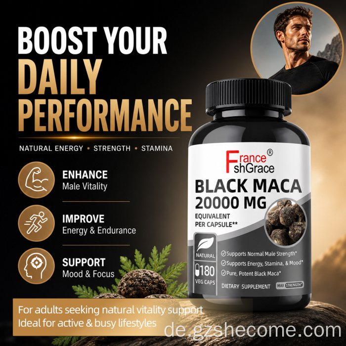 Shecome Black Maca Boost Energy Penisvergrößerungspillen